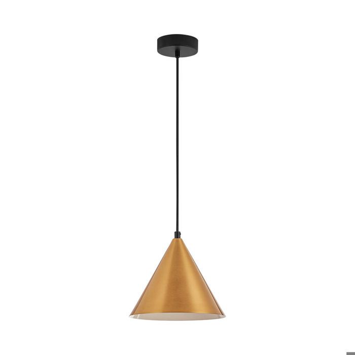 Lampa wisząca dekoracyjna 1xE27 23W IP20 – Złoty metal