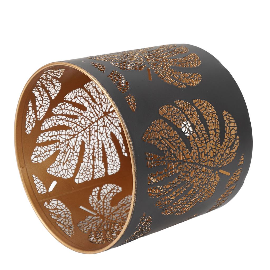 Round Hollow Candle Holder Fireproof Vintage Decorative Candle Stand for Indoor Outdoor Events