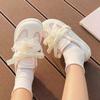 Shoes summer new mesh ballet style moral training shoes flat bottom with skirt cute sense casual