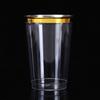 25Pcs Juice Cup Transparent Large Capacity Plastic Rimmed Disposable Water Glass Party Accessories