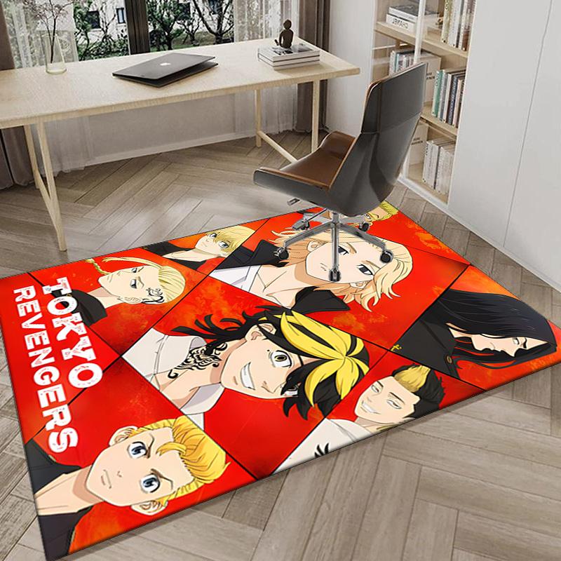 Tokyo anime Carpet, Chair Rug,Rug for Office Bedroom living rooms, Doormat decor Fan Gift Christmas Gift