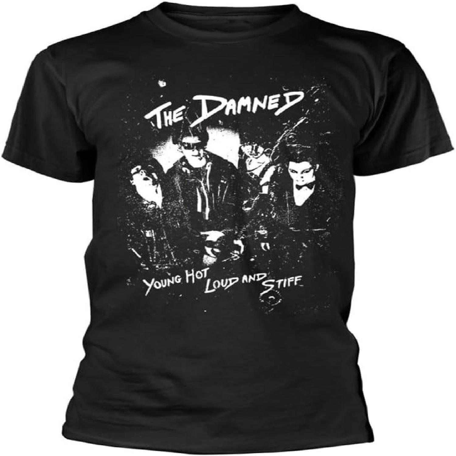 Plastichead The Damned Yhlas Band Logo T Shirt, Black, S S