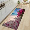 1Pcs Beach Soft Stones Pattern Floor Mat Modern Kitchen Polyester Rug Non-Slip Colorful Indoor Carpet, For Home Bathroom Bedroom Living Room Decor