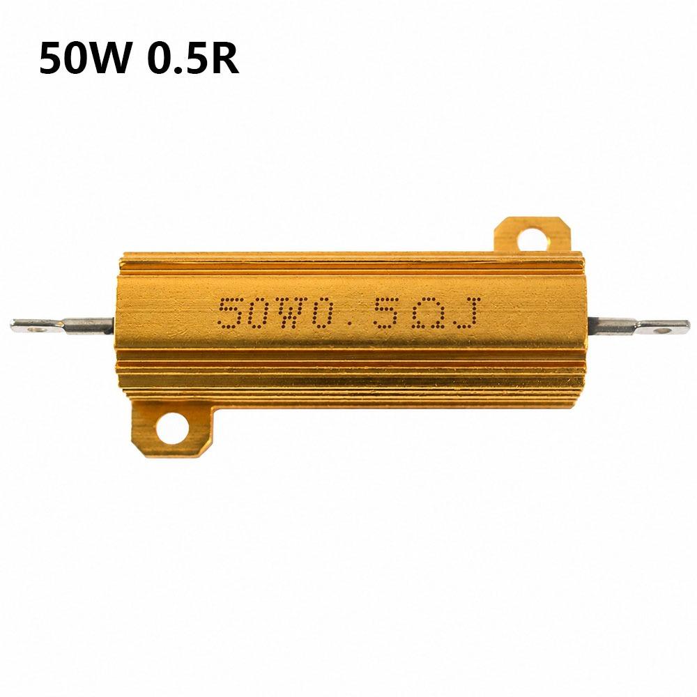 1Pcs Aluminum Shell Wirewound Load Resistor Metal Shell Resistor  for Current Limiting Protection