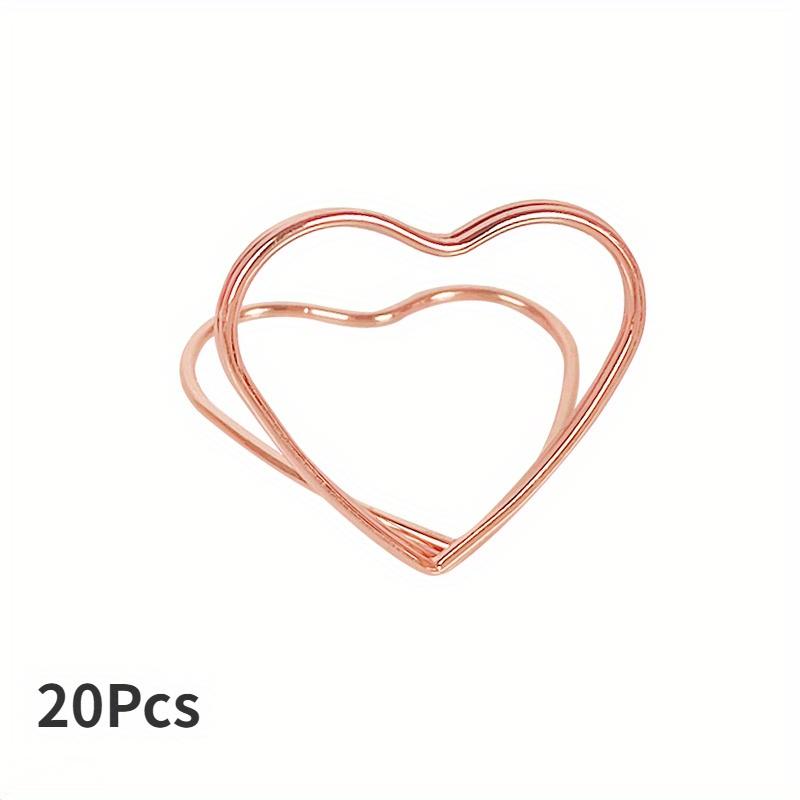 

20 шт. Металлический держатель для заметок в форме двойного сердца, настольный держатель для рассадочных карточек, зажим для фото, подставка для карточек, держатель для сообщений в форме сердца для свадебного банкета 20Pcs розового золота