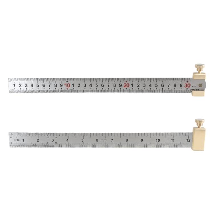 Steel Ruler Positioning Block Ruler Limiters Measuring MarkingGauges Carpentry