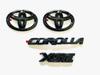 ABS Překryvka logo auta Lesklá černá ZNAK pro Toyota COROLLA 2019-2025 SEDAN XSE SE LE Lauto příslušenství accessory PT948-02200-02