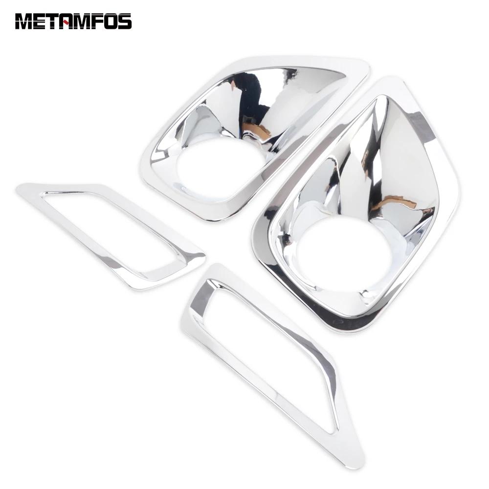 Accessories For Toyota RAV4 RAV 4 2013 2014 2015 Chrome Front Rear Fog Light Lamp Cover Trim Foglamp Bumper Foglight Protector
