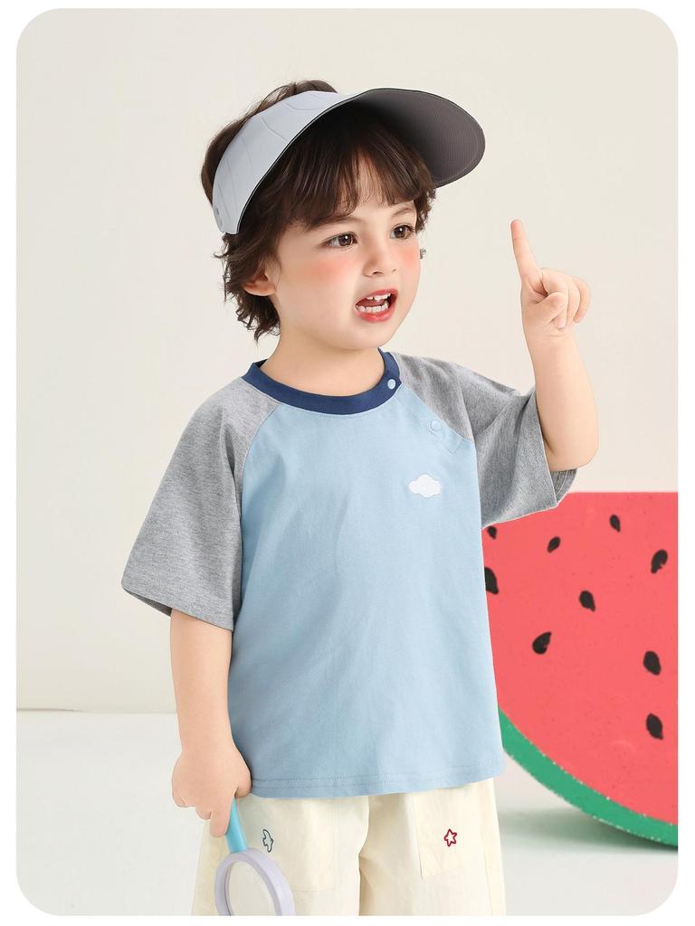 Kaka Panda Pure Cotton Short-Sleeve T-Shirt for Kids – Boys & Girls Summer Casual Top