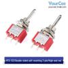 SPDT/DPDT Toggle Switch: 3/6/9/12 Pins, 2/3 Positions, Optional Reset, MTS-103/202