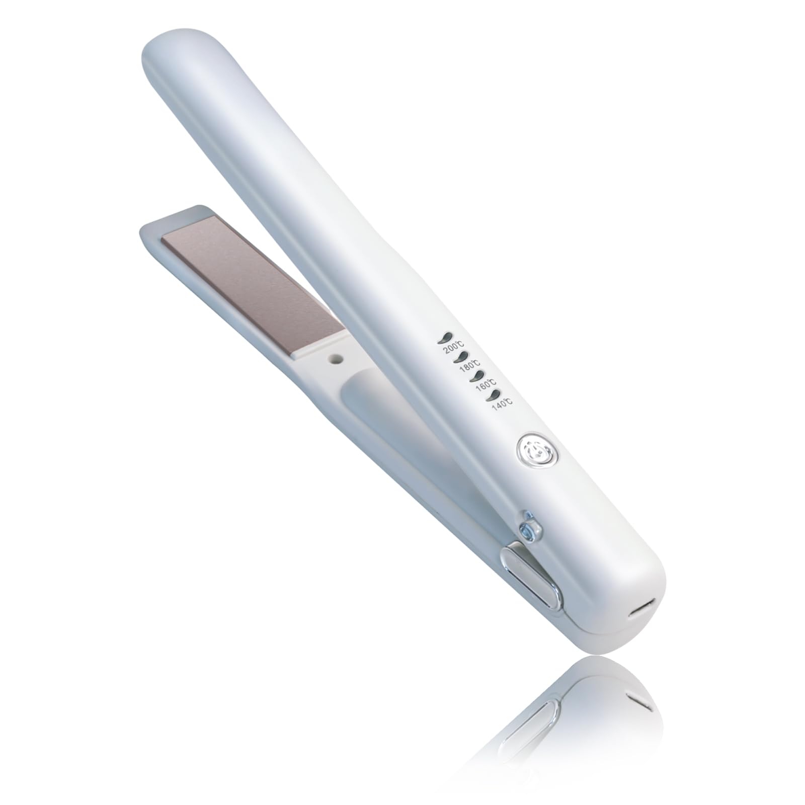 

Cordless Hair Iron with High-Concentration Negative Ions, 4-Level Smart Temperature Control, Anti-Static, White, LZB