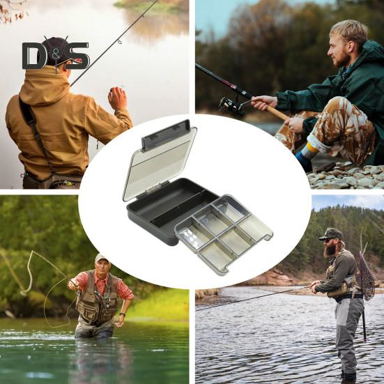 Fishing Lure Storage Box with Multiple Compartments Compact Design Small Size Fishing Accessories Organizer Case