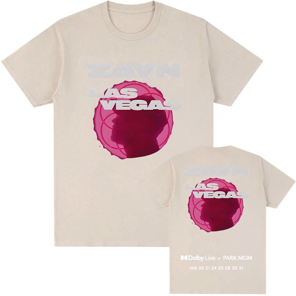 

Zayn Malik Las Vegas Tour 2026 T-shirt Short Sleeve Cotton Casual Tshirts Unisex Streetwear Graphic Print T Shirt XXL