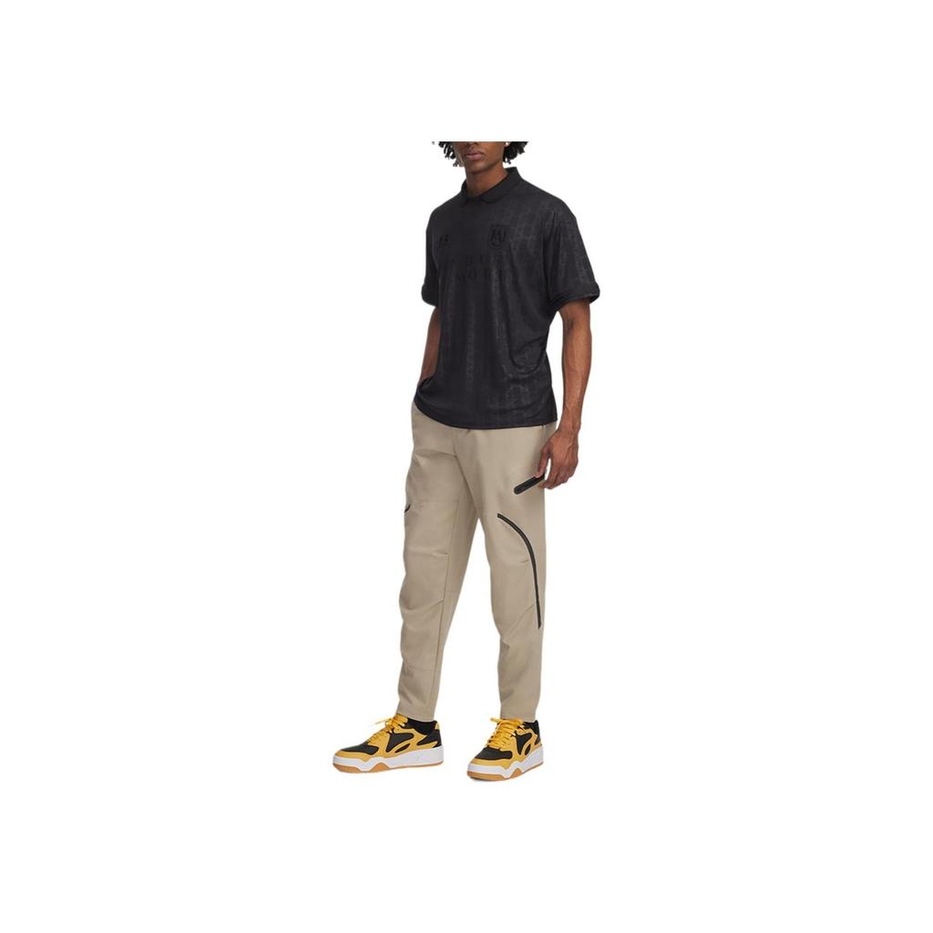 Under Armour Unstoppable Series Solid Color Skin-Friendly Comfortable Minimalist Fashion Work Pants Men Pants Urban-Khaki 1390256-299