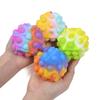 Decompression Finger Bubble Ball Rainbow Ball Push Bubble Antistress Decompression Toys Squeeze 3D Elastic Ball Stress Relief Sensory Toy Gift