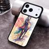 Horse Watercolor Flowers Phone Case for iPhone 17 16 15 Pro Max Air 14 13 12 11 Plus Shockproof Cover