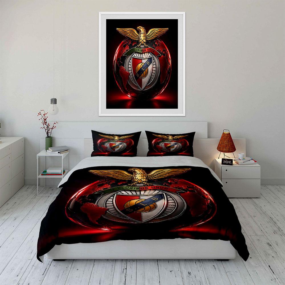 Golden Eagle with Red Globe Design Bedding Duvet Cover Set Duvet Cover Pillowcases  (1 * Duvet Cover 2 * Pillowcases, without duvet insert)