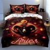 Zodiac Ram Design. Bedding, Duvet Cover Sets, Duvet Covers, Pillowcases, Birthday Gifts (1 * Duvet Cover 2 * Pillowcases, Without Duvet Insert)