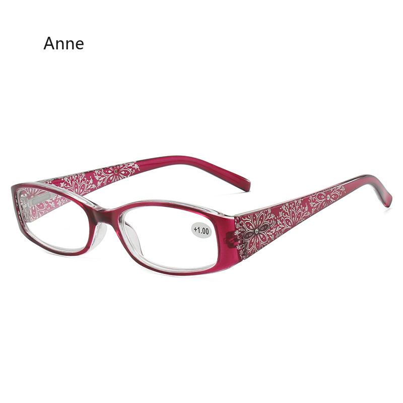 Vintage Spring Hinge Square Reading Glasses Women Thicken Arm Vintage Magnifier Presbyopic Diopter Glasses gafas eye glasses