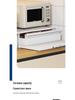Retractable Microwave Oven Stand & Pull-Out Countertop Storage Rack