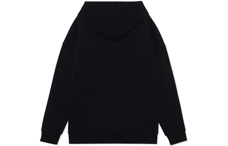 Li Ning Sweatshirts Unisex Black Hooded Moderate Regular AWDRF47-1