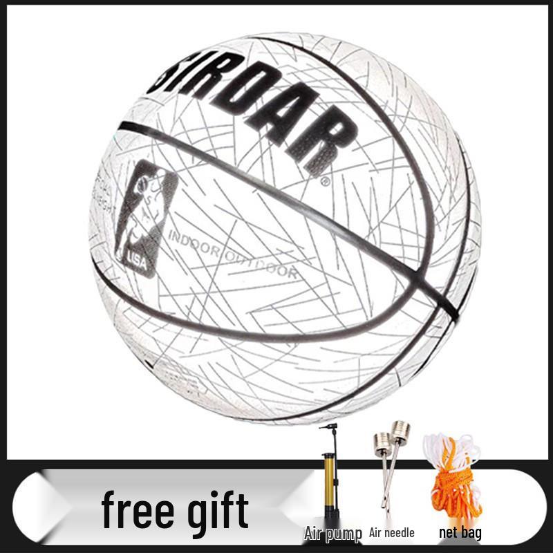 Sada Suede No. 7 Youth/Adult Indoor & Outdoor Basketball with Accessories