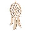 20pcs Wood Wooden Dreamcatchers Wooden Pendant Unfinished Wood Hanging Ornaments String Decor Dream Catcher Kits Boho Bedroom