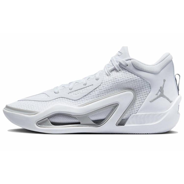 Jordan Tatum 1 Slip Resistant Slip Resistant Mid top Basketball Shoes Men's Blue Pink White FQ1304-100(team-A)-Random packaging bags