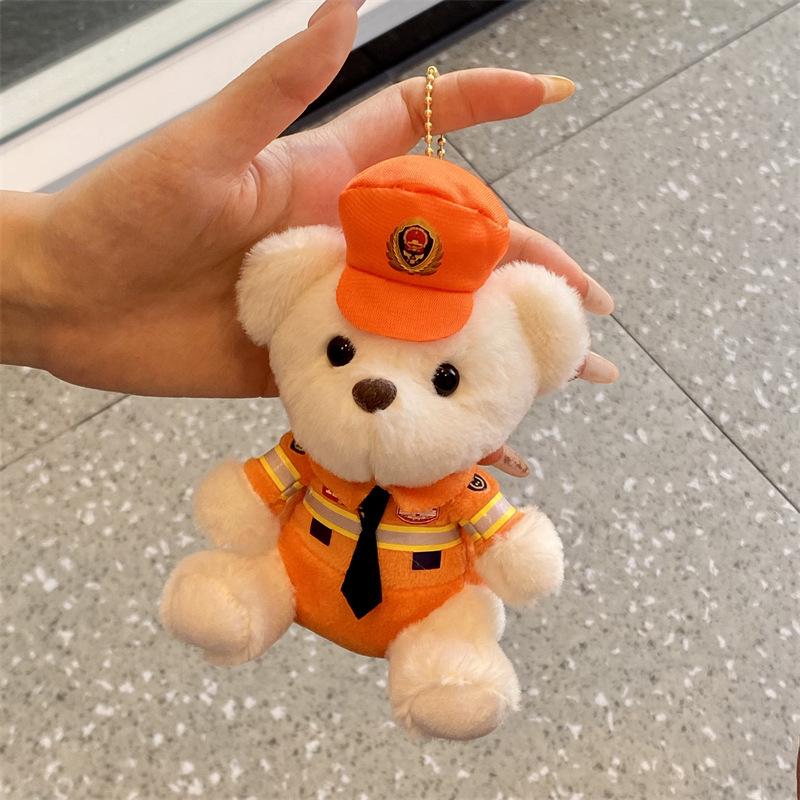 Custom Police & Firefighter Bear Pendant Charm for Bags