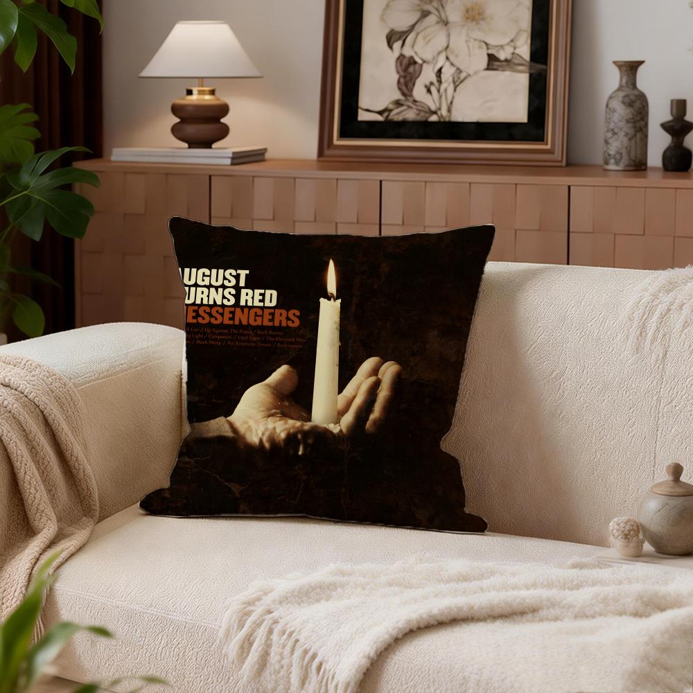 August Burns Red Cushion Cover Cushion Cover Set 4Pcs 50X50 45X45 40X40 Pillowcase Decorative Sofa Home Decor