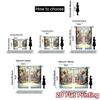 2pcs  Curtains Christmas33 (3) Fashionable Popular Curtains Durable Polyester Curtains Decorations Outdoor Use for Bedroom