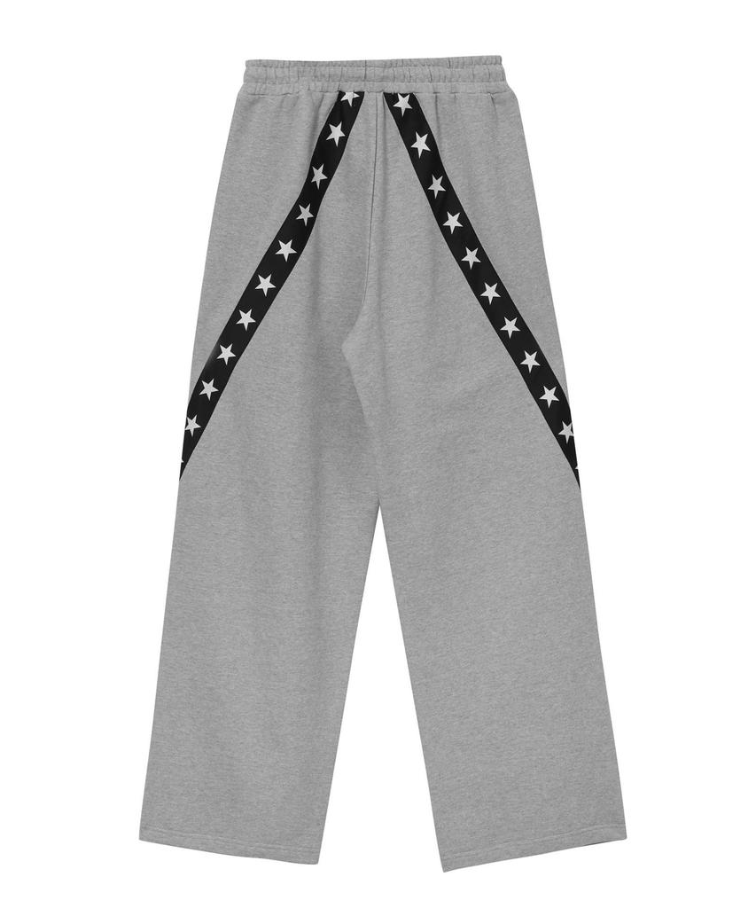 BAUF B Star Line Wide Sweatpants [Gray]