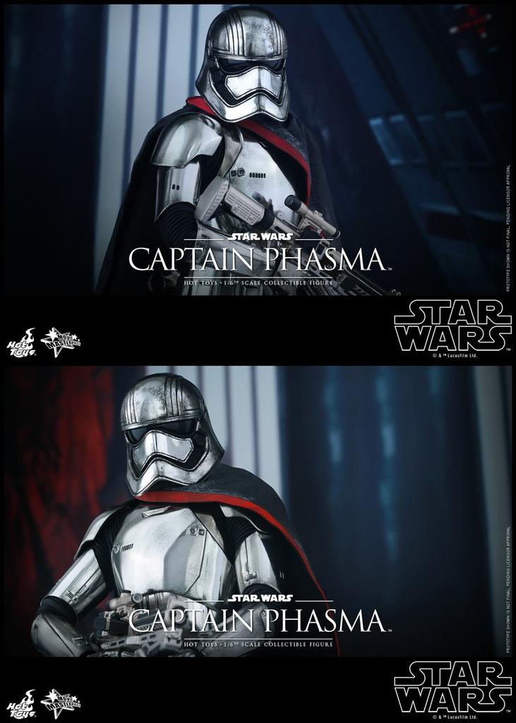Movie Masterpiece Star Wars: The Force Awakens Capitã Phasma escala 1/6 figura de ação de plástico pré-pintada