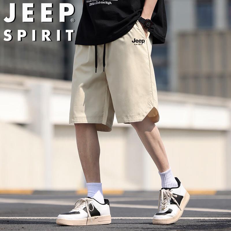 

JEEP SPIRIT Men s Casual Outdoor Knee-Length Shorts L