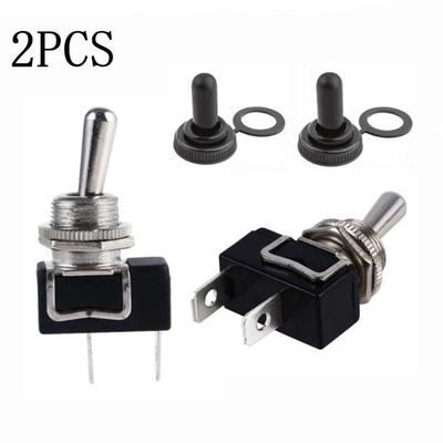 12V 10A Automatic Toggle Switch Marine Waterproof Cover Heavy Duty Tact Switch