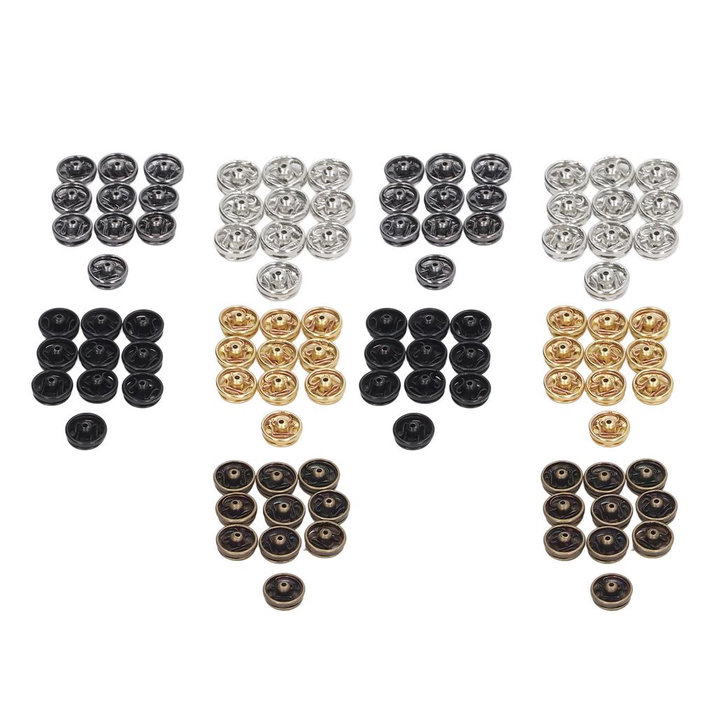 100pcs 5mm Mini Snap Buttons Fasteners 5 Colors Rust Prevention Light Weight Miniature Snap Buttons Doll for Women Men