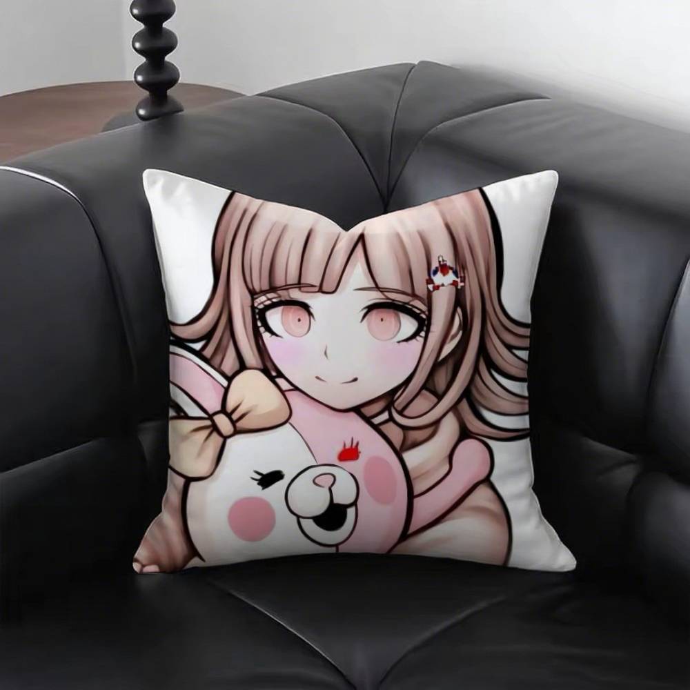 Аниме Danganronpas Наволочка Модная Квадратная Наволочка Спальня Диван Комната Ins Декор Отдых 40x40cm16x16in
