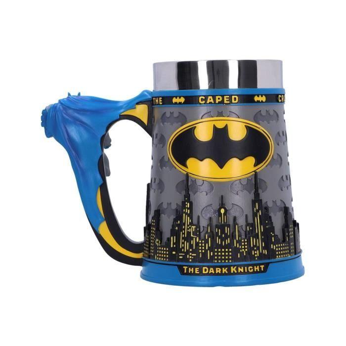 Mug - nemesis now - batman - chope the caped crusader 15 cm - céramique - noir - verre plat