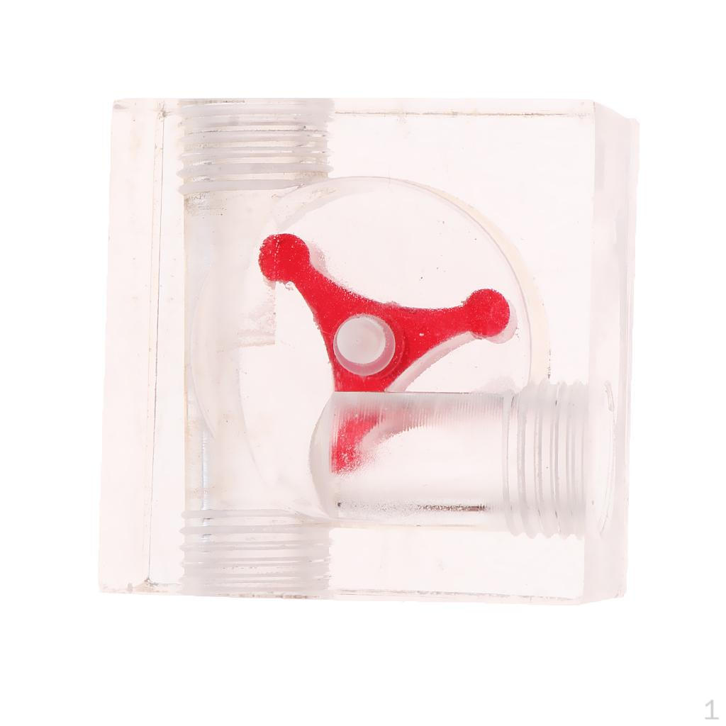 Water Cooling Acrylic G1/4 Threaded Flow Indicator
