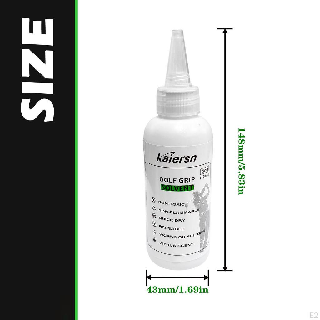 Golf Grip Solvent, Professional, Essential Reshafting Easy Installation Care Solution