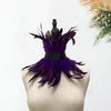 Sexy Lace Stitching Women Neck Sleeve Faux Feather Fake Collar Punk Party Cosplay False Scarf Fashion Accessories