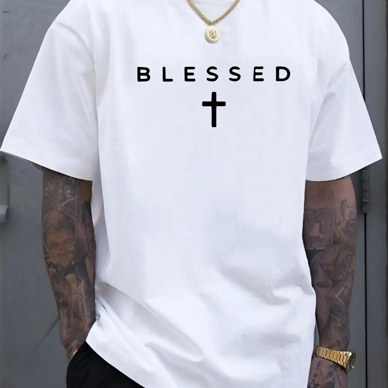 

Персонализированная мужская футболка с коротким рукавом из 100% хлопка Футболки Оверсайз Рождественские футболки Футболки Графические Мужские S