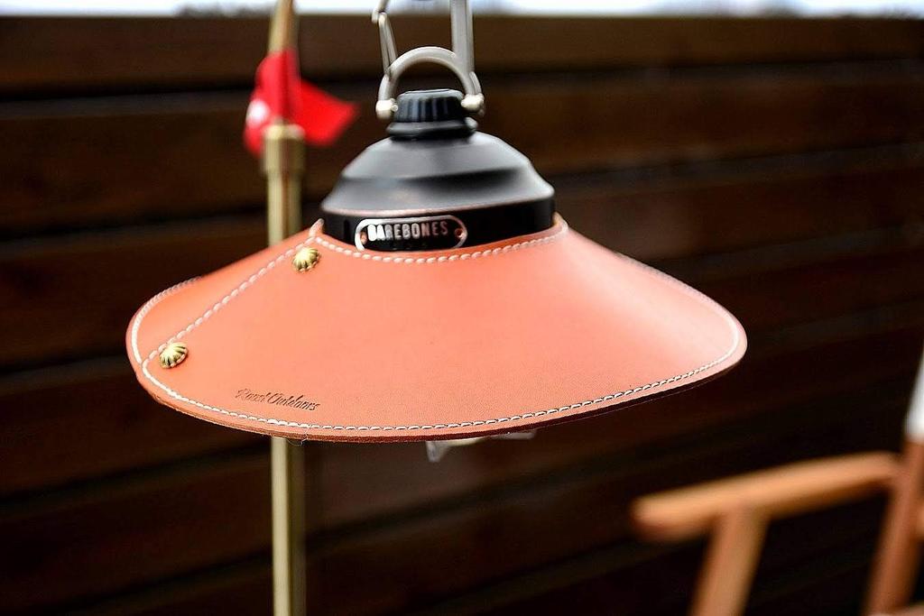 Roost Outdoors [Made with Genuine Leather] Leather Lantern Shade for Barebones Beacon Light LED, Genuine Leather, Lampshade, Lantern Shade
