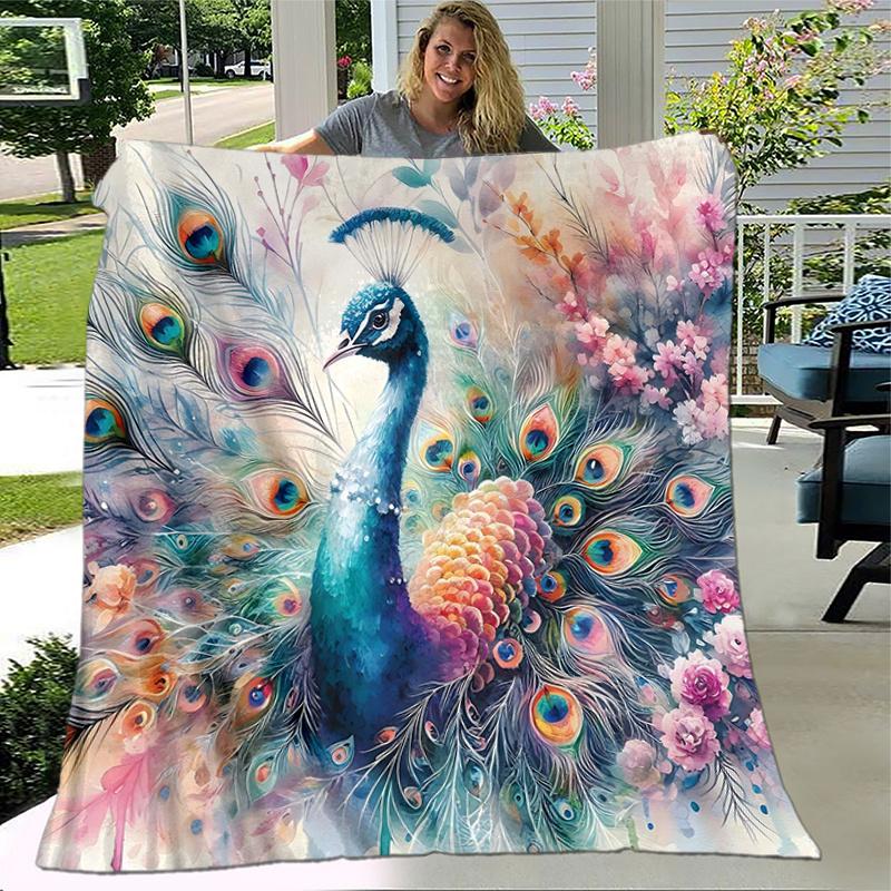1pc Colorful Galactic Lion Blanket Seasonal Home Decorative Throw for Couch, or Car Seat Cover,Living Room.K017