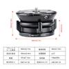 SWFOTO Leveling Base Low Center of Gravity Head Aluminum Alloy Maximum Load Black DYH-68B 10KG,