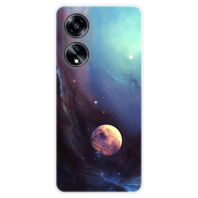 For OPPO Reno10 Reno 10 Pro A98 A 98 5G deksel mykt silikon bakdeksel tegneserie telefonveske Stjernehimmel