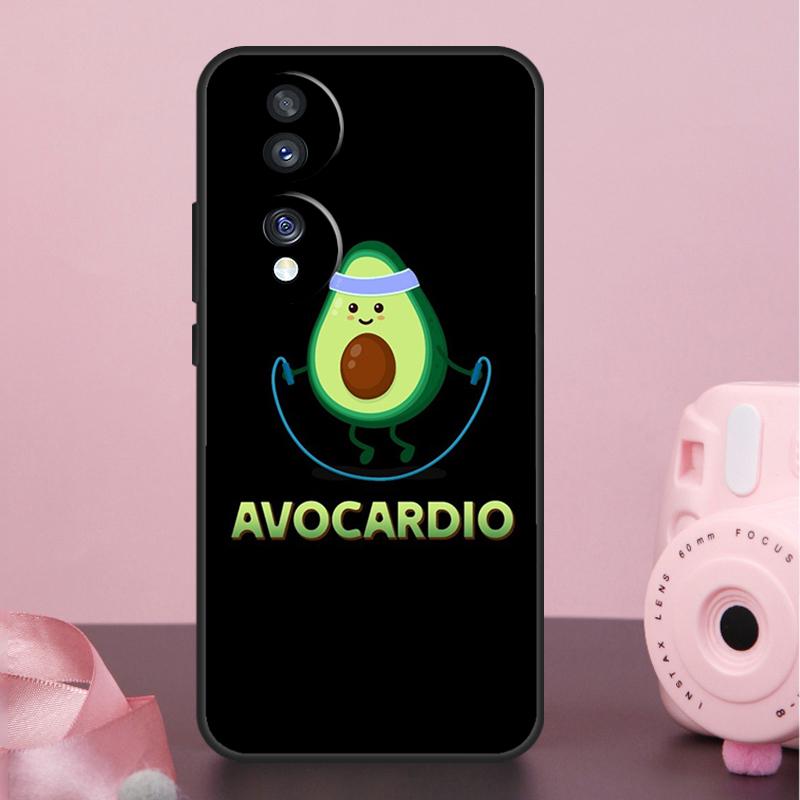 Cute Cartoon Avocado Fitness Case For Honor X9a X8a X7a X6a X7 X8 X9 X9b X8b Honor 10 50 70 90 Lite Magic 6 5 Pro Cover