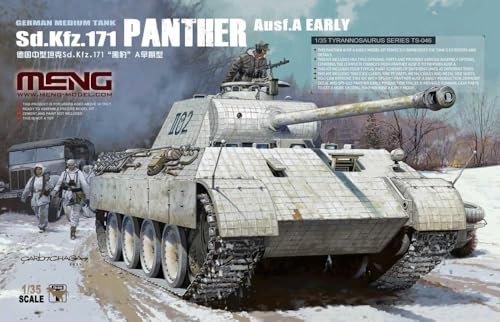 Meng Model 1/35 German Medium Tank Sd.Kfz.171 Panther A Early Model Plastic Model MTS046