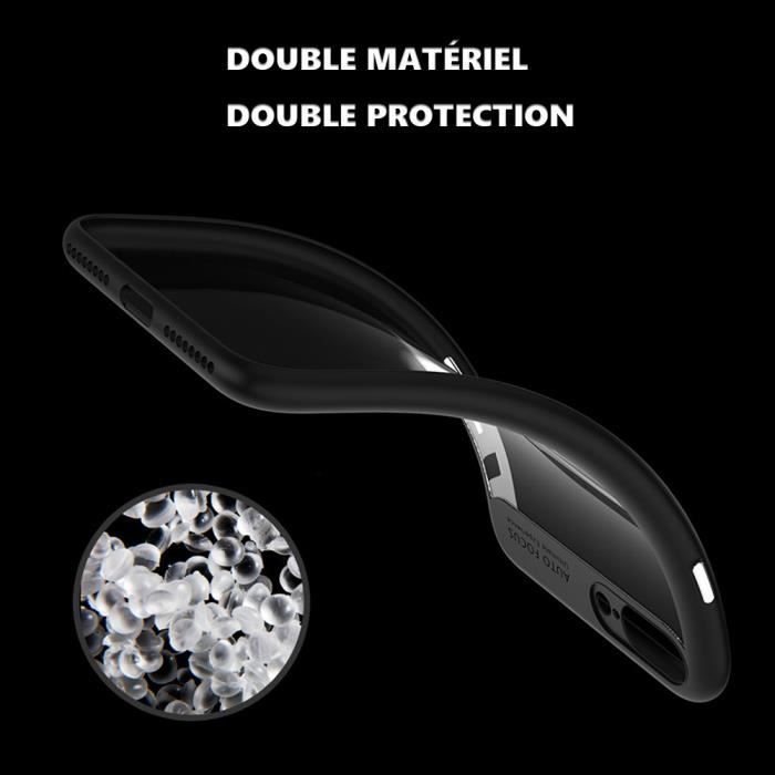 iPhone 8 Case - Shockproof - TPU - Matte Black - Flexible - High Quality