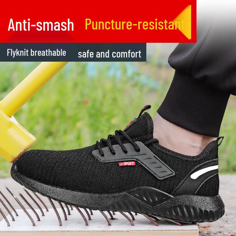 Longchan Breathable Steel Toe Safety Work Shoes 36